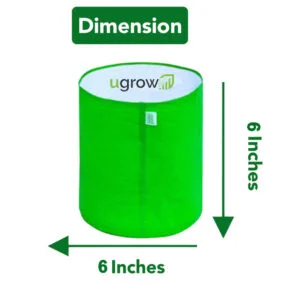 Grow Bag 6x6 Inches Round (250 GSM) For Gardening (Pack of 5)